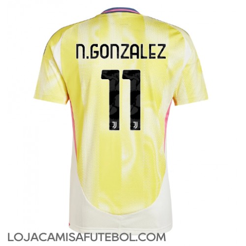 Camisa de Futebol Juventus Nicolas Gonzalez #11 Equipamento Secundário 2024-25 Manga Curta